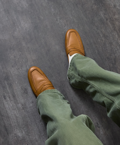 PADRONE(パドローネ)の「PADRONE パドローネ / FT CUTOFF Loafer フラットソールカットオフレザーローファー / PU8395-2001(ローファー・メンズ・ブラック/ブラウン・41/40/42)」の13枚目の写真