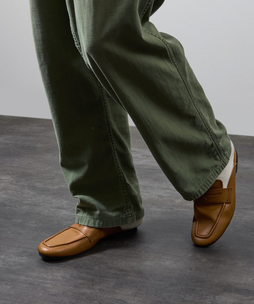 PADRONE(パドローネ)の「PADRONE パドローネ / FT CUTOFF Loafer フラットソールカットオフレザーローファー / PU8395-2001(ローファー・メンズ・ブラック/ブラウン・41/40/42)」の14枚目の写真