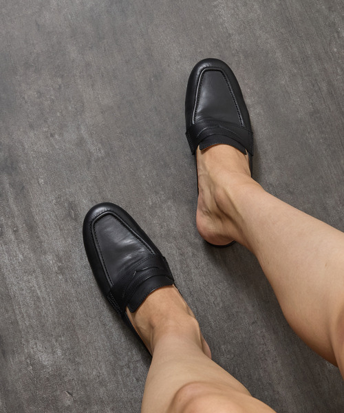 PADRONE(パドローネ)の「PADRONE パドローネ / FT CUTOFF Loafer フラットソールカットオフレザーローファー / PU8395-2001(ローファー・メンズ・ブラック/ブラウン・41/40/42)」の17枚目の写真