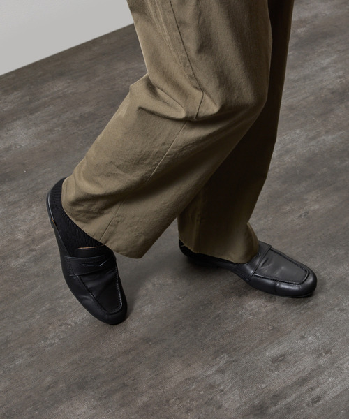 PADRONE(パドローネ)の「PADRONE パドローネ / FT CUTOFF Loafer フラットソールカットオフレザーローファー / PU8395-2001(ローファー・メンズ・ブラック/ブラウン・41/40/42)」の18枚目の写真
