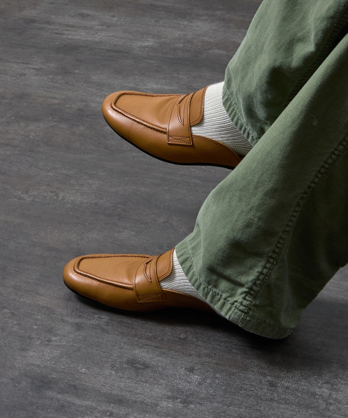 PADRONE(パドローネ)の「PADRONE パドローネ / FT CUTOFF Loafer フラットソールカットオフレザーローファー / PU8395-2001(ローファー・メンズ・ブラック/ブラウン・41/40/42)」の20枚目の写真