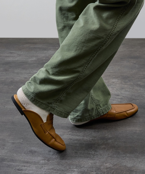 PADRONE(パドローネ)の「PADRONE パドローネ / FT CUTOFF Loafer フラットソールカットオフレザーローファー / PU8395-2001(ローファー・メンズ・ブラック/ブラウン・41/40/42)」の22枚目の写真