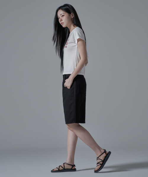 WAARFORWOMAN(ワール・フォー・ウーマン)の「W1134 コットンショートパンツ_ブラック(その他パンツ・レディース・その他・SMALL)」の4枚目の写真