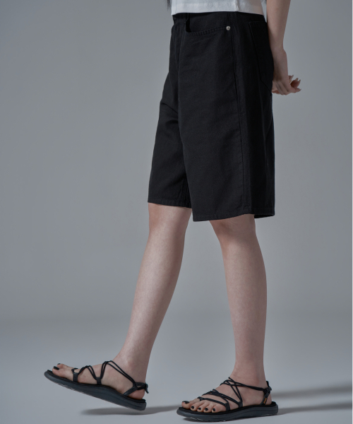 WAARFORWOMAN(ワール・フォー・ウーマン)の「W1134 コットンショートパンツ_ブラック(その他パンツ・レディース・その他・SMALL)」の6枚目の写真