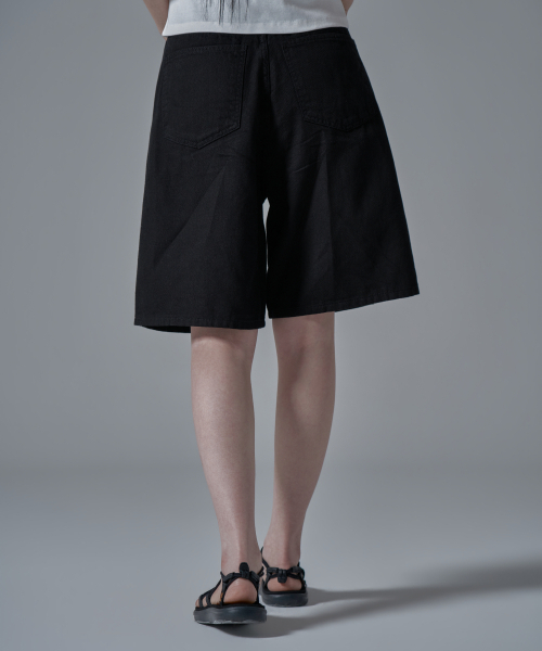 WAARFORWOMAN(ワール・フォー・ウーマン)の「W1134 コットンショートパンツ_ブラック(その他パンツ・レディース・その他・SMALL)」の7枚目の写真