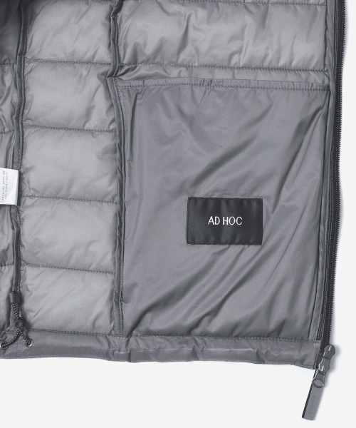 ADHOC(アドホック)の「メンズ フード 軽量 ダウンジャケット ジャンパー (GREY) (HCAPA91)(ダウンジャケット/コート・メンズ・その他・95/100/105/110)」の7枚目の写真