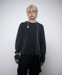 SWAGGER オーバーダイニットトップ ブラック