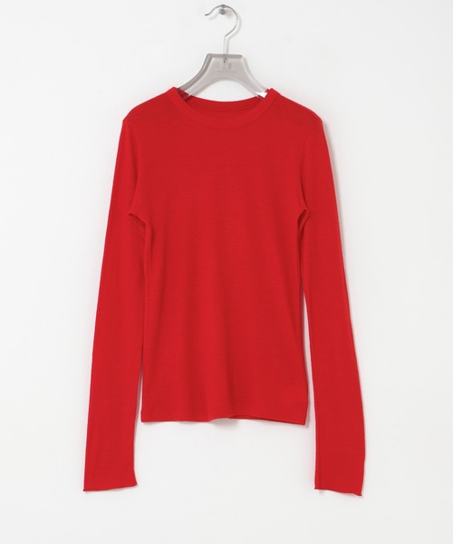 URBAN RESEARCH(アーバンリサーチ)の「W100クルーネックカットソー(Tシャツ/カットソー・レディース・オフホワイト/レッド/グレー・FREE)」の19枚目の写真