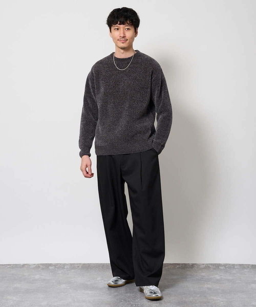 a.v.v(アーヴェヴェ)の「ROYALモール クルーネックニット(ニット/セーター・メンズ・グリーン/ライトグレー/ブルー/レッド/ダークグレー・50/48/46)」の10枚目の写真