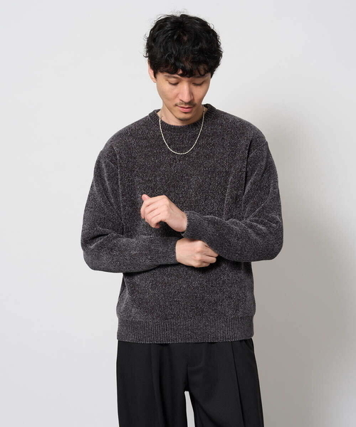 a.v.v(アーヴェヴェ)の「ROYALモール クルーネックニット(ニット/セーター・メンズ・グリーン/ライトグレー/ブルー/レッド/ダークグレー・50/48/46)」の12枚目の写真