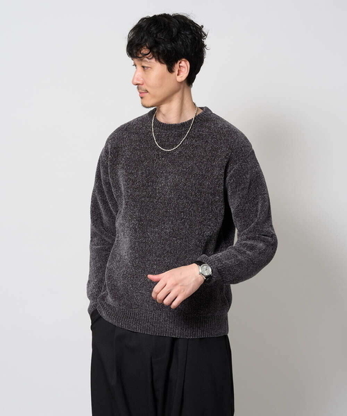 a.v.v(アーヴェヴェ)の「ROYALモール クルーネックニット(ニット/セーター・メンズ・グリーン/ライトグレー/ブルー/レッド/ダークグレー・50/48/46)」の13枚目の写真