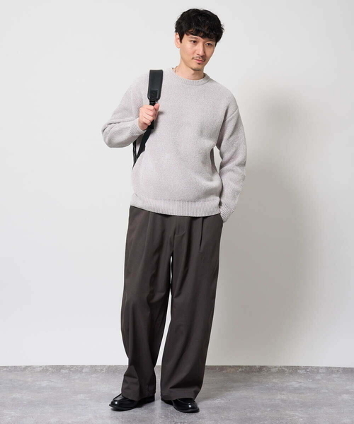 a.v.v(アーヴェヴェ)の「ROYALモール クルーネックニット(ニット/セーター・メンズ・グリーン/ライトグレー/ブルー/レッド/ダークグレー・50/48/46)」の14枚目の写真