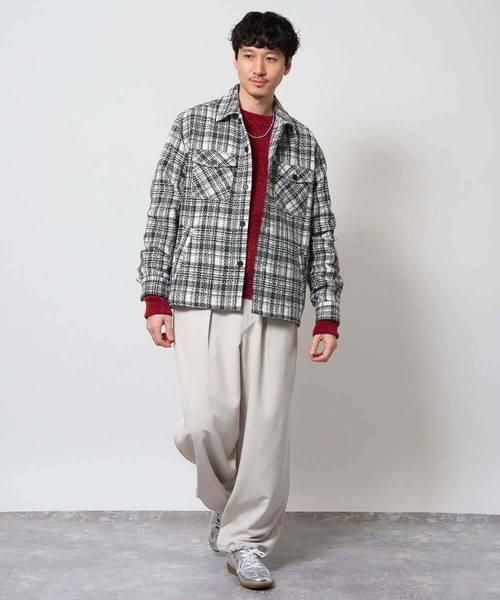 a.v.v(アーヴェヴェ)の「ROYALモール クルーネックニット(ニット/セーター・メンズ・グリーン/ライトグレー/ブルー/レッド/ダークグレー・50/48/46)」の19枚目の写真