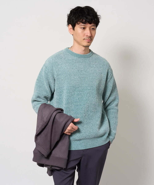 a.v.v(アーヴェヴェ)の「ROYALモール クルーネックニット(ニット/セーター・メンズ・グリーン/ライトグレー/ブルー/レッド/ダークグレー・50/48/46)」の6枚目の写真