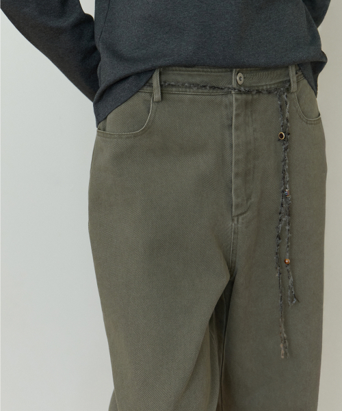 THEMITTEN(ザ・ミトン)の「ドーズ ウォッシュドパンツ(ヴィンテージカーキ)(その他パンツ・レディース・その他・SMALL/MEDIUM)」の2枚目の写真
