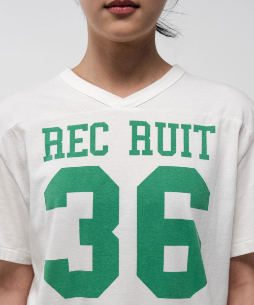 SAFARISPOT(サファリスポット)の「レクルイット アスレティック ラグビーTシャツ(ホワイト)(Tシャツ/カットソー・レディース・その他・0/1)」の2枚目の写真
