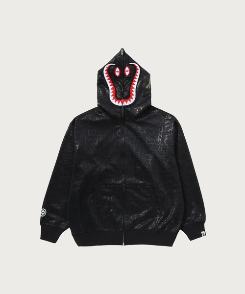CROC PATTERN CROCODILE RELAXED FIT FULL ZIP HOODIE（パーカー）｜A