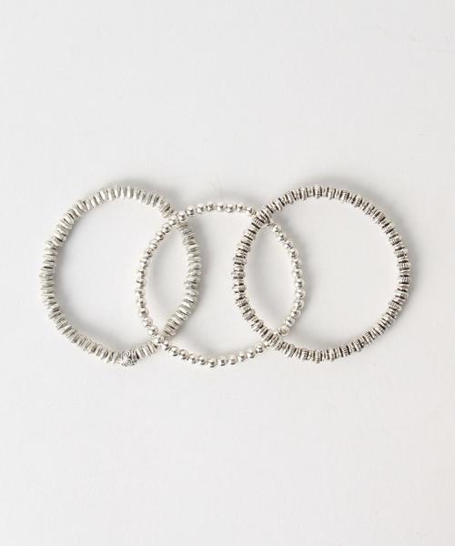 green label relaxing（グリーンレーベルリラクシング）の「CB miniメタル3レン/ブレスレット◆（ブレスレット・レディース・シルバー・FREE）」の3枚目の写真