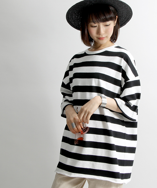 WEGO（ウィゴー）の「WEGO/スラブ天竺ビッグTシャツ（Tシャツ/カットソー・メンズ・ブラック系その他/杢グレー/ブラック/ホワイト/ベージュ系その他/カーキ/サックスブルー/レッド/ブルー系その他・LARGE/MEDIUM）」の21枚目の写真