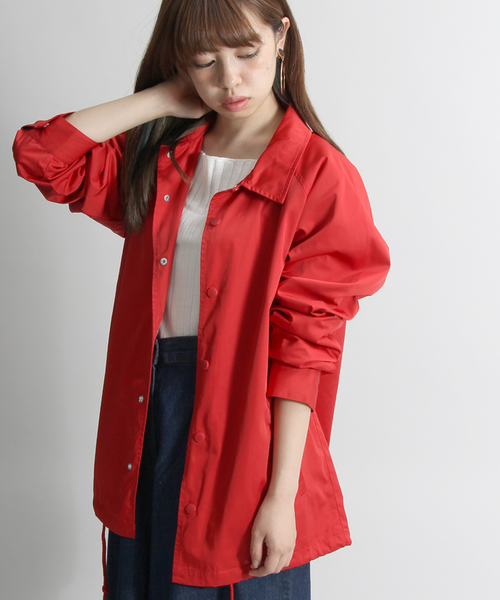 WEGO（ウィゴー）の「WEGO/コーチジャケット（ブルゾン・メンズ・ブラック/ターコイズブルー/レッド/パープル・MEDIUM/LARGE）」の16枚目の写真