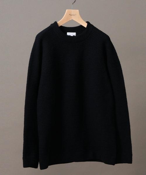 BEAUTY&YOUTH UNITED ARROWS（ビューティーアンドユースユナイテッドアローズ）の「BY ∴ チューブ ウォッシャブル ニット -MADE IN JAPAN-◆（ニット/セーター・メンズ・ネイビー/ホワイト・MEDIUM/X-LARGE/LARGE/SMALL）」の12枚目の写真