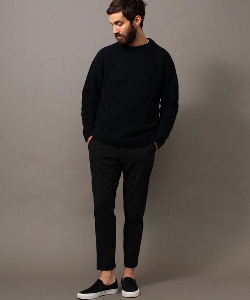 BEAUTY&YOUTH UNITED ARROWS（ビューティーアンドユースユナイテッドアローズ）の「BY ∴ チューブ ウォッシャブル ニット -MADE IN JAPAN-◆（ニット/セーター・メンズ・ネイビー/ホワイト・MEDIUM/X-LARGE/LARGE/SMALL）」の14枚目の写真