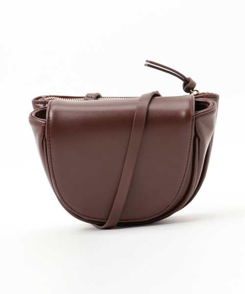 SLY（スライ）の「DOUBLE POCKET SHOULDER BAG（ショルダーバッグ・レディース・ブラック/ブラウン・FREE）」の2枚目の写真