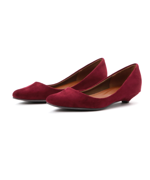 menue（メヌエ）の「ポインテッドトゥ ローヒールパンプス（スエード調／同色巻きヒール）（パンプス・レディース・ブラック系その他2/スモークピンク/ベージュ/ネイビー/パイソン/ゴールド/ベージュ系その他2/グレー/ブラック系その他/ブルー/ボルドー/ベージュ系その他/テラコッタ/サーモンピンク/グレイッシュベージュ/カーキ/ブラック/その他・21.5cm/24.5cm/26.0cm/22.0cm/23.5cm/22.5cm/25.5cm/25.0cm/23.0cm/24.0cm/26.5cm/27.0cm）」の20枚目の写真