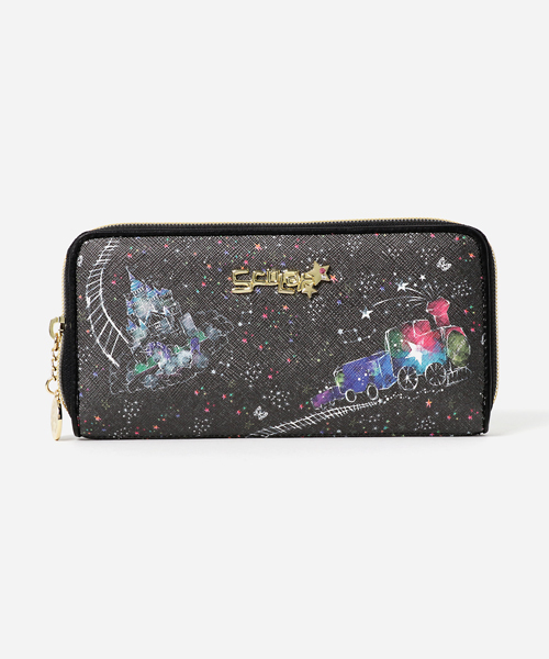 Scolar スカラー の 宇宙ラウンド長財布 財布 Wear