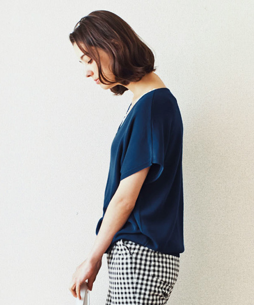 and myera（アンド マイラ）の「ａｎｄ　ｍｙｅｒａ　とろみセーター（ニット/セーター・レディース・ネイビー/ライトグレー・X-LARGE/MEDIUM/LARGE/SMALL）」の21枚目の写真