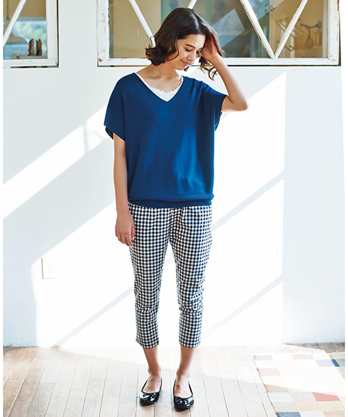 and myera（アンド マイラ）の「ａｎｄ　ｍｙｅｒａ　とろみセーター（ニット/セーター・レディース・ネイビー/ライトグレー・X-LARGE/MEDIUM/LARGE/SMALL）」の11枚目の写真