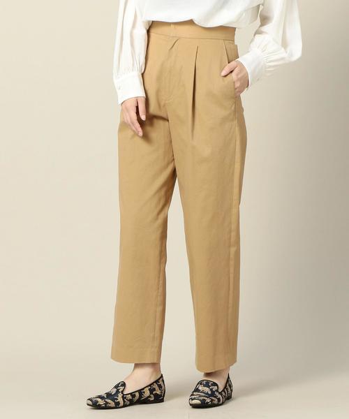 BEAUTY&YOUTH UNITED ARROWS（ビューティーアンドユースユナイテッドアローズ）の「BY ハイウエストタックパンツ ◆（その他パンツ・レディース・ブラック/オレンジ系その他/ベージュ・SMALL/MEDIUM）」の3枚目の写真