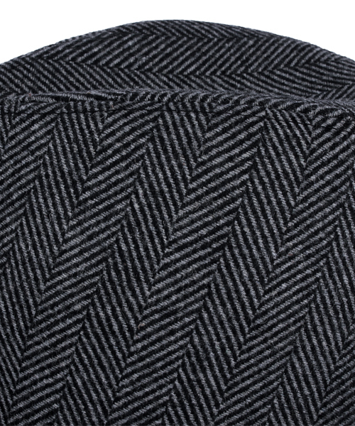 ８(eight)（エイト）の「ヘリンボーン ツバ広 中折れ ハット 帽子（ハット・メンズ・グレー/チャコールグレー・FREE）」の4枚目の写真