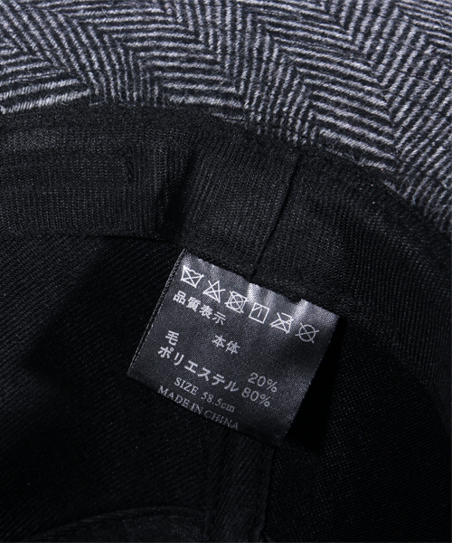 ８(eight)（エイト）の「ヘリンボーン ツバ広 中折れ ハット 帽子（ハット・メンズ・グレー/チャコールグレー・FREE）」の11枚目の写真