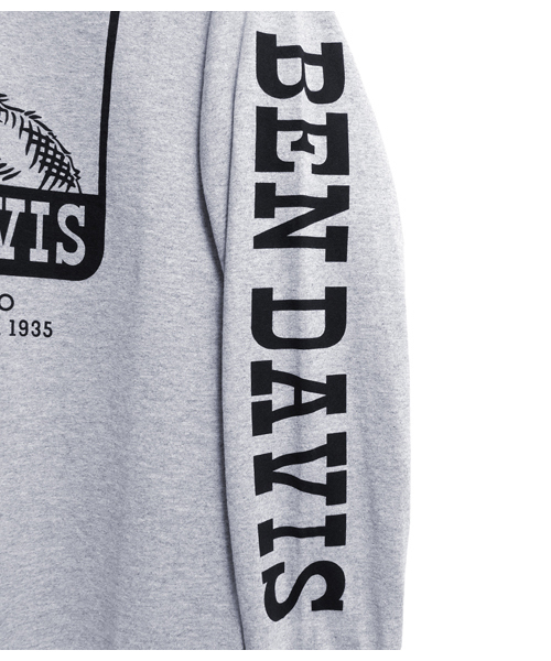 BEN DAVIS ORIGINALS(ベンデイビスオリジナルス)の「BEN DAVIS PRINT LONG SLEEVE TEE(Tシャツ/カットソー・メンズ・ホワイト/ブラック/ヘザーグレー/ピンク・MEDIUM/LARGE/SMALL/X-LARGE)」の11枚目の写真