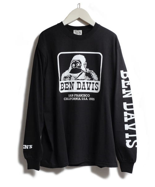 BEN DAVIS ORIGINALS(ベンデイビスオリジナルス)の「BEN DAVIS PRINT LONG SLEEVE TEE(Tシャツ/カットソー・メンズ・ホワイト/ブラック/ヘザーグレー/ピンク・MEDIUM/LARGE/SMALL/X-LARGE)」の16枚目の写真