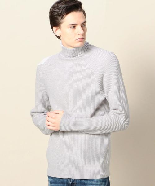 BEAUTY&YOUTH UNITED ARROWS(ビューティーアンドユースユナイテッドアローズ)の「BY ウォッシャブル アゼ タートルネック ニット ◆(ニット/セーター・メンズ・ホワイト/ブラック/ライトグレー・X-LARGE/LARGE/MEDIUM/SMALL)」の3枚目の写真