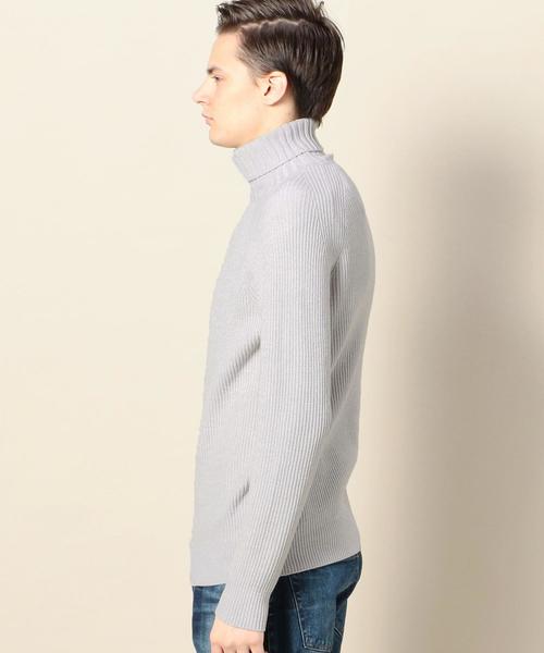 BEAUTY&YOUTH UNITED ARROWS(ビューティーアンドユースユナイテッドアローズ)の「BY ウォッシャブル アゼ タートルネック ニット ◆(ニット/セーター・メンズ・ホワイト/ブラック/ライトグレー・X-LARGE/LARGE/MEDIUM/SMALL)」の7枚目の写真