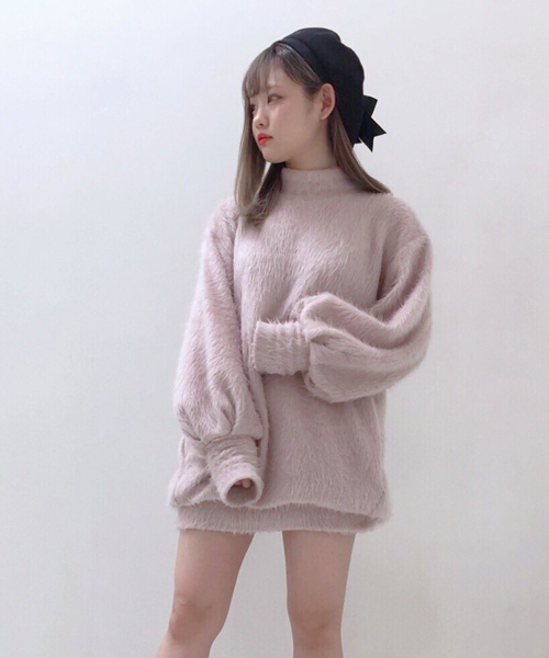 onespo(ワンスポ)の「ビックスリーブシャギーOP(ワンピース・レディース・ライトブルー/ダークグリーン/ボルドー/ダークブルー/ライトピンク・M)」の5枚目の写真