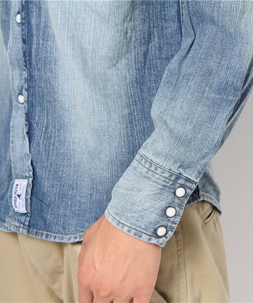 BEAMS（ビームス）の「DANIA JAPAN /  DENIM WESTERN（シャツ/ブラウス・メンズ・サックスブルー・MEDIUM/LARGE）」の4枚目の写真