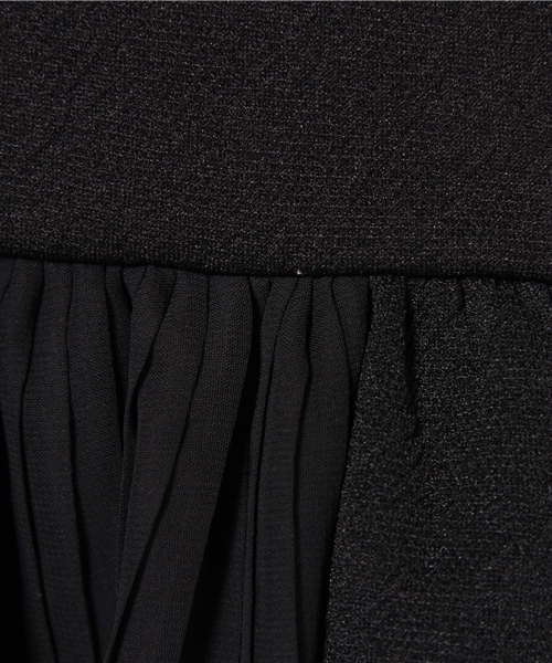 one after another NICE CLAUP（ワンアフターアナザーナイスクラップ）の「ふくれジャガードペプラム（Tシャツ/カットソー・レディース・ブラック/クリーム/ピンクベージュ・FREE）」の7枚目の写真