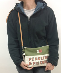 Color Scheme Sacoche Bag(PEACEFUL)/カラー 配色 切り替え サコッシュ バッグ