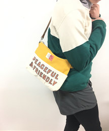 Color Scheme Sacoche Bag(PEACEFUL)/カラー 配色 切り替え サコッシュ バッグ