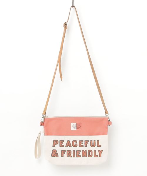 OLD BETTY'S(オールドベティーズ)の「Color Scheme Sacoche Bag(PEACEFUL)/カラー 配色 切り替え サコッシュ バッグ(ショルダーバッグ・レディース・オリーブ/マスタード/ピンク・FREE)」の6枚目の写真