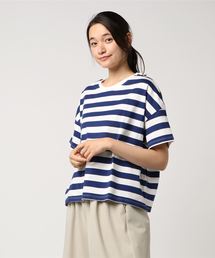 earth music&ecology | ・太ピッチボーダーワイドTシャツ(Tシャツ/カットソー)