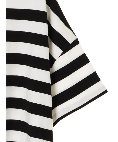 earth music&ecology(アースミュージックアンドエコロジー)の「・太ピッチボーダーワイドTシャツ(Tシャツ/カットソー・レディース・ネイビー/ブラック/杢グレー/ブルー・FREE)」の12枚目の写真