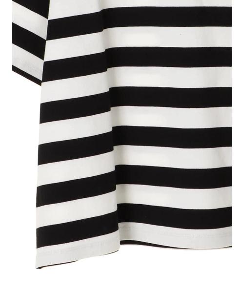 earth music&ecology(アースミュージックアンドエコロジー)の「・太ピッチボーダーワイドTシャツ(Tシャツ/カットソー・レディース・ネイビー/ブラック/杢グレー/ブルー・FREE)」の13枚目の写真