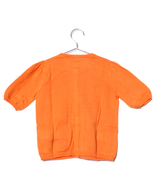 green label relaxing（グリーンレーベルリラクシング）の「○△【BABY】リボンポケット カーディガン 7分袖 ◆（その他ベビー用品・キッズ・オレンジ/イエロー・85cm）」の3枚目の写真