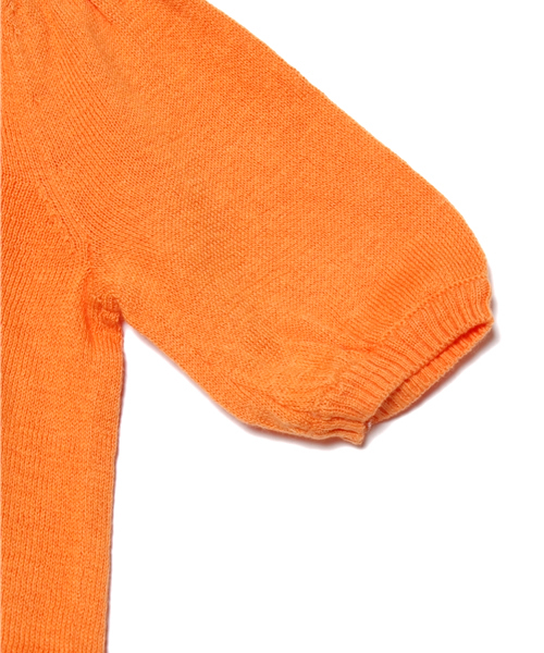 green label relaxing（グリーンレーベルリラクシング）の「○△【BABY】リボンポケット カーディガン 7分袖 ◆（その他ベビー用品・キッズ・オレンジ/イエロー・85cm）」の5枚目の写真