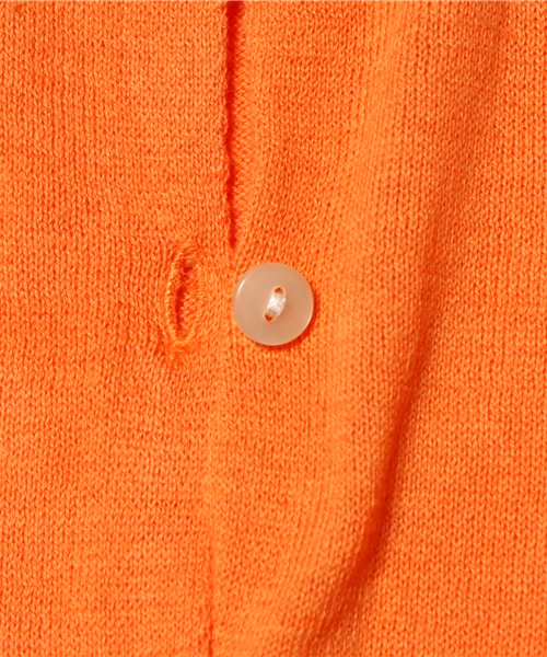 green label relaxing（グリーンレーベルリラクシング）の「○△【BABY】リボンポケット カーディガン 7分袖 ◆（その他ベビー用品・キッズ・オレンジ/イエロー・85cm）」の7枚目の写真